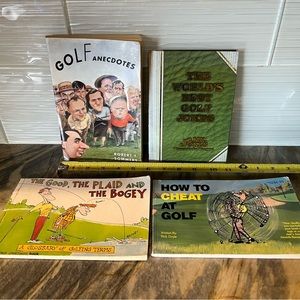 4 funny, humorous golf books